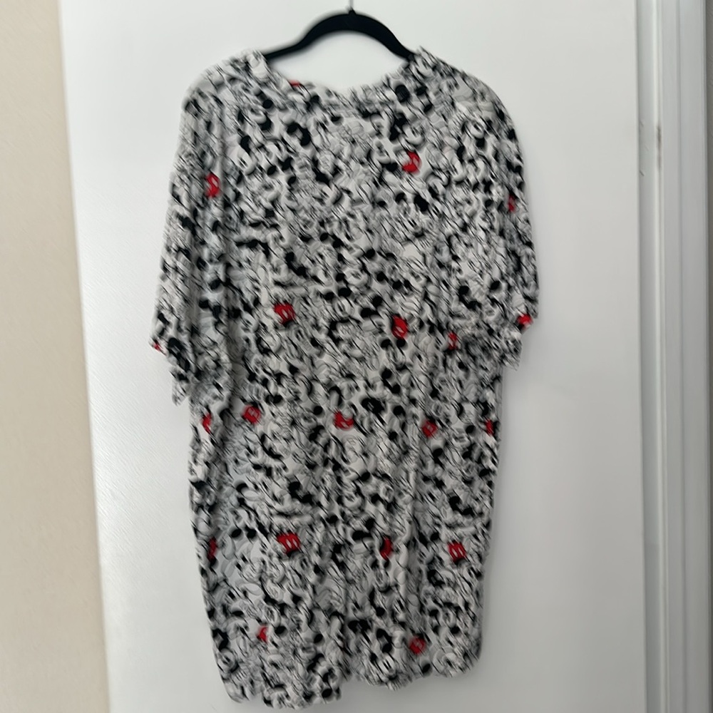Disney Mickey Mouse Button UP Shirt in Black, White, and Red - Picture 4 of 4